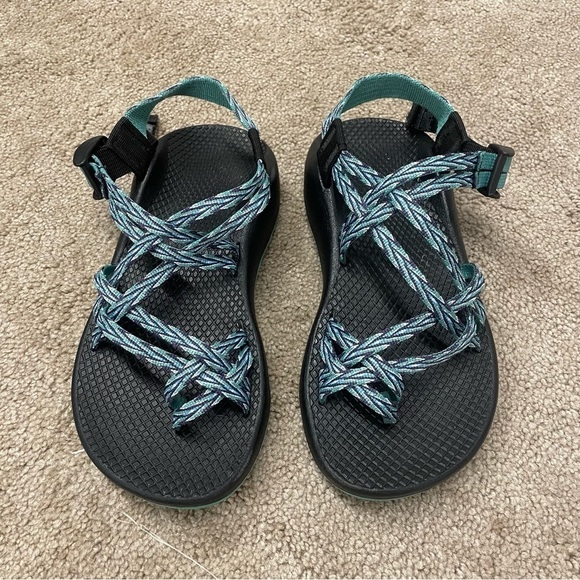 CHACO Dagger ZX/2 Classic Teal Green Toe Loop Sandals - Picture 3 of 12